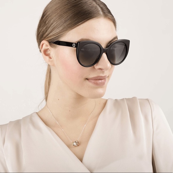 New Sunglasses Gucci GG0325S 008 Cat Eye Eyewear